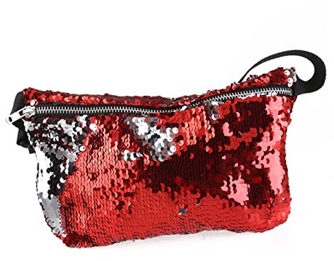 PACKOVE Gürteltasche mit Pailletten Bauchtasche Damen Glitze Stylisch Pailletten Tasche Glänzende Gürteltasche Festival Hüfttasche Für Party Sport