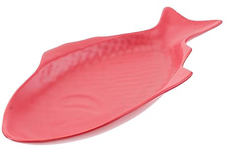 HOMSFOU 1 Stück Glas Obst Glas Dessertteller Vintage Teller Kuchenteller Fisch Servierteller Dessertteller Teller Haushalt Sandwichteller Steinwerkzeuge Servierteller Rotes Glasdekor