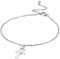 EUEAVAN Ankh Armband für Frauen Männer Gebet Amulett Schlüssel zum Leben Kreuz Klassischer Afrikanischer Anhänger Ägyptischer Religiöser Schmuck Personalisierte Geschenke (silber)