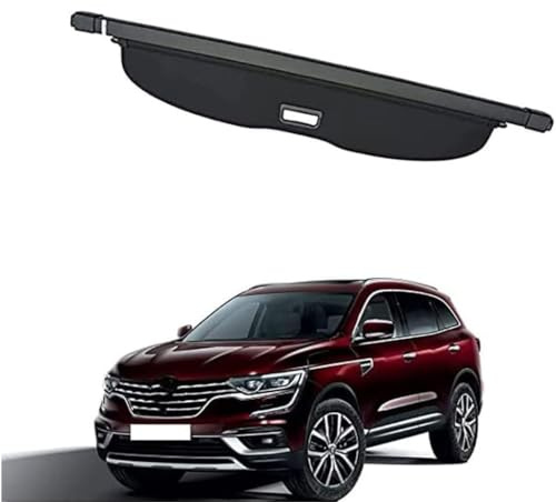 Auto Einziehbarer Kofferraumabdeckung für Renault Koleos Ⅱ 2019-2023, Laderaumabdeckung Kofferraum Schutz Abdeckung Rollo Privatsphäre Sicherheit Zubehör