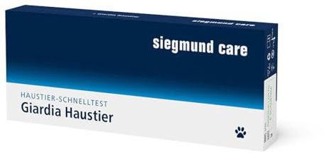1x Giardien Haustier Schnelltest für Hunde & Katzen - Parasiten Test für zu Hause - Vorsorge für schnelle und einfache Erkennung von Parasiten im Magen-Darm-Trakt