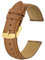 BISONSTRAP Uhrenarmbänder mit Schnellverschluss,Textur Leder Uhrenarmband für Herren und Damen,20mm,Braun,Goldene Schnalle