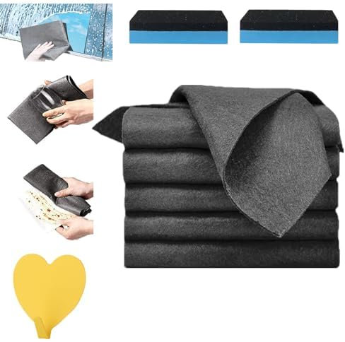 Donubiiu Aquaglide Tücher,Serenosole Aquaglide Tücher,Verdicktes magisches Reinigungstuch,pro Clean Magisches Reinigungstuch zum Abstauben von Küchen,Glas,Autos (5 Pcs)