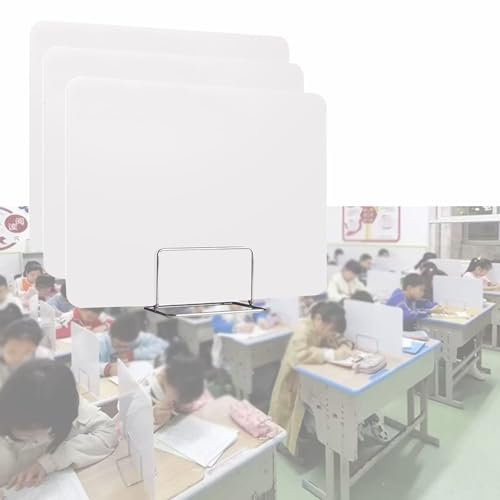 Schreibtisch Trennwand Schreibtischteiler 2 Packungen Acryl-Schreibtischtrenner Für Studenten, Büro Sichtschutz Shield Boards Klassenzimmer Trennwände, Leichtgewichtige Desktop-Arbeitsplatz-Trennwand