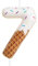 mciskin Ice Cream Theme Birthday Candle, Colorful Cake Decorations, Candy Number 7, Sweet 7th Cake Topper, Ice Cream Theme for Girls Boys Birthday Decorations, Summer Party Supplies