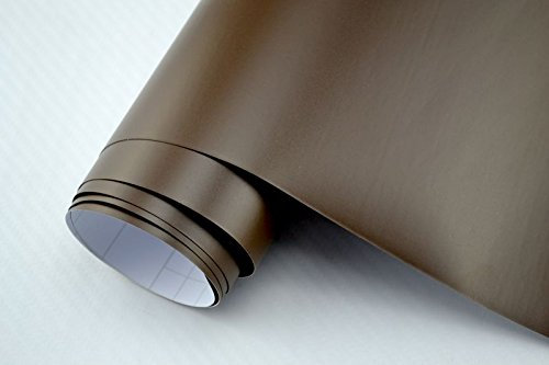 Neoxxim 7,9€/m2 3D Autofolie matt braun matt 1100 x 150 cm Lackfolie Car Wrapping Lackschutzfolie blasenfrei flexibel