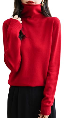 Chanyarn Femme 100% Lain Merino sans Couture Pull 2025 Automne Hiver Col Roulé Manches Longues Tricoté Pull