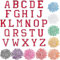 Iron on Letters and Numbers Patches for Clothes DIY Embroidered Patch A-Z, Numbers 0-9 Applique for Clothes Hats Backpacks Jackets Pants DIY Accessories (52pcs-Pink, Pack of Letter)