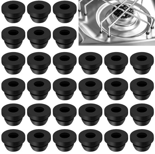 Omsscun 30 Pezzi Passacavo per Fornello, Gomme per Porta Pentole Passacavo in Gomma Passacavi per Stufa per Camper per Fornelli Camper Compatibile con Aste da 5 mm Dometic, Smev e Thetford