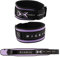 PICSIL - Cinturón Lumbar para Levantamiento Pesas | Personalizable con Parches | Soporte para Cross Training y Gimnasio | Faja de Fuerza para Hombre y Mujer | Color Amethyst Talla M