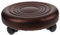 EXCEART Magnifique Tabouret à Couture Tabouret De Salle De Jouets s De Toilette Bas à roulettes Escabeau pour Enfants s De Salon Brown Acier Inoxydable