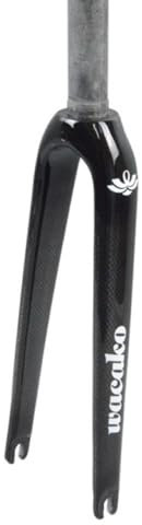 Fourches Rigides for Vélos Pliants Fourche Avant BMX 14 16 18 20 22 Pouces Fourches De Frein C En Carbone Tube Droit 28,6mm Fourche Dure À Libération Rapide 74/100mm QR(Gloss Black B,74MM_18IN)