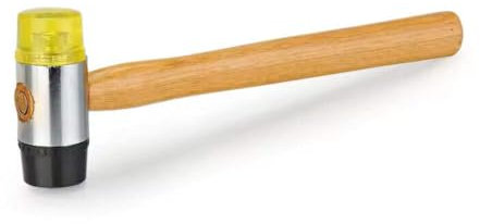 Maestro craft Double-Faced Rubber Hammer - Nylon Head Mallet for Tile, Window Glazing 30mm