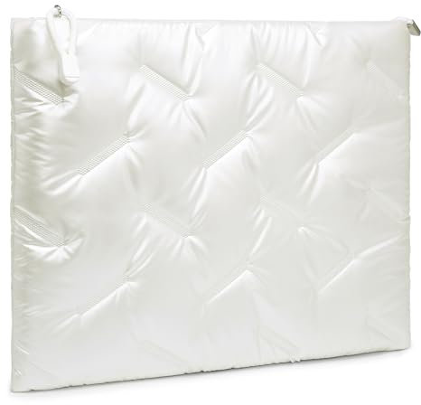 GAOCHY 13 Inch Puffy Laptop Sleeve for MacBook Air 13 M4/M3/M2/M1, 13 Inch iPad Air M3 2025, iPad Pro M4 2024, Envy x360 13, Vivobook 13, Latitude, 13.8-13.5 Inch Surface Laptop 7-1, Pearl White