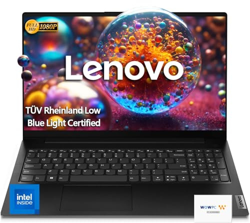 Lenovo V15 Laptop | 16GB RAM | 512GB PCIe SSD | Intel Celeron N4500 Processor | Intel UHD Graphics | 15.6 FHD 1080p Anti-Glare Display | Ethernet Port RJ-45 | Windows 11 Pro | WOWPC Recovery USB