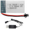 ERYNK Batterie d'avion RC 3,7 V 380 mAh 25 C pour quadricoptère radiocommandé, Hubsan X4 H107, H107C, H107L, X11 X11C, HS170 HS170C, F180C, HS170G, TOZO Q2020 E016H E016F Connecteur SM-2P. et USB