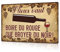 Putuo Decor Plaque Murale Vin Rouge - Panneau Métallique Rétro 30x20 cm - Décoration Cave à Vin ou Cuisine