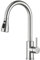 Grifo de Cocina Extraible - Grifos Cocina Fregadero - Monomando, Rotación 360, 3 modos de Flujo de Agua, Fabricado en Acero Inoxidable - Color Cromado Pulido - Torneira Cozinha
