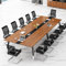 MESCXTY Moderner Konferenztisch mit Stühlen, Büro-Tisch, Meeting-Trainingszimmertisch, Verhandlungstisch (Tisch, 300 x 130 x 75 cm)