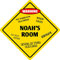 Metallschild Noah's Room Kinderzimmer Tür 30,5 x 30,5 cm Metallschild