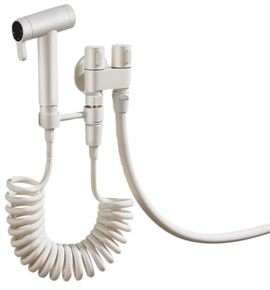 FQYEP Doccetta Bidet per Wc con Miscelatore Bianco Kit Idroscopino per Wc Doppia Modalità,Modello A.