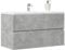 WSJHUHK Mobile sospeso bagno grigio cemento 80x38.5x45 cm legno ingegnerizzato