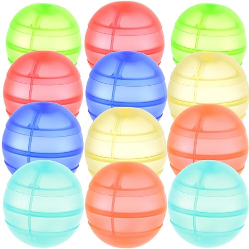 Luthando Wasserbomben Wiederverwendbar - 12 Stück Wasserbomben Selbstschließend mit Netzbeutel, Schnelle Wassereinspritzung Pool Spielzeug Wasserball für Sommer, Schwimmbad, Garten, Poolparty