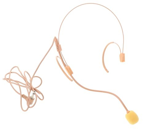 Milisten Kinder Headset Mikrofon für Gesang und Auftritte, Leicht | Schule und Veranstaltungen, Kunststoff mit Schwamm und Metall, als Kabelloses Bühnenzubehör