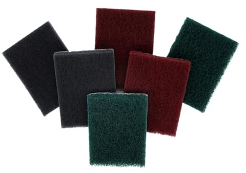 Scouring Pads 75x100mm Scouring Pads Industrial Abrasive Finish Pad 240/400/800 Grit Scotch Pads(100Pcs,400 Grit)