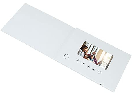 Jectse Livre Vidéo de Mariage 5in HD Affichage de la Carte de Vœux électronique pour Les Campagnes Publicitaires, Lecteur Numérique Portable pour Toutes Les Occasions
