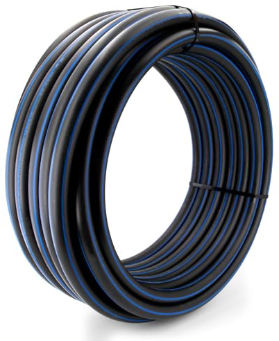 PE Rohr 20 x 2,0mm, Trinkwasserleitung, DVGW, HDPE, PN16, Länge: 25m | PE100 HD-Rohr, Wasserrohr, Wasserleitung für Bewässerung, 20mm Ø Außen x 2,0mm, für PP Fittings in allen Varianten