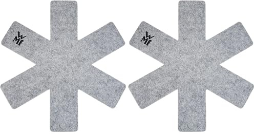 WMF Topf- und Pfannenschutz, 2 Stück, Schutzmatte vor Kratzer und Beulen, Schoner aus Kunststoff-Flies, geeignet für alle Größen (Packung mit 2)