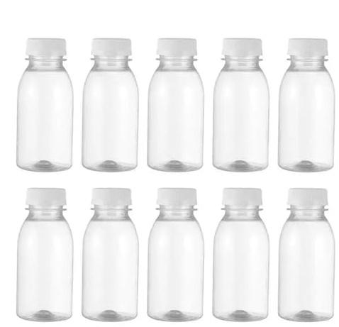 Bouteilles Jus Plastique Lot De 10 Bouteilles Lait, Petites Jus, Étanches, Boissons Portables, D'eau En Plastique Vides Sensorielles