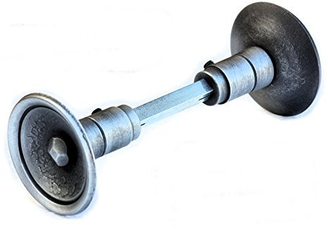 UHRIG Türknauf, drehbare Knopfdrücker, Drückergarnitur aus Schmiedeeisen, Vintage Türknopf, Drehknopf für Gartentür, Eingangstor, Zimmertür usw.