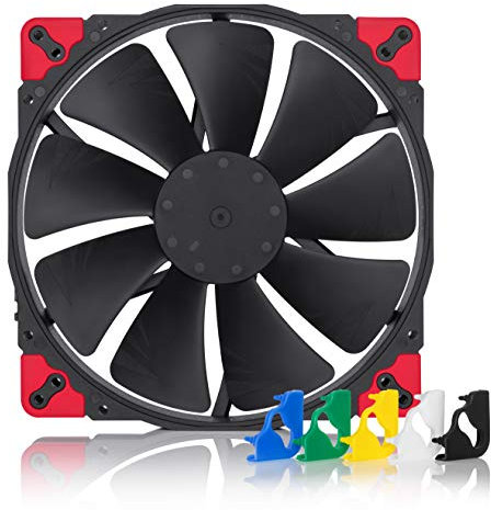 Noctua NF-A20 PWM chromax.black.swap, Ventilador Silencioso, 4 Pines (200x30 mm, Negro)