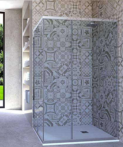 Hydra Box Doccia angolare Porta Scorrevole 60x80 cm Trasparente