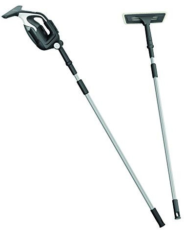 Electrolux EBEP01 Verlängerungsset für Fensterreiniger (2x Verlängerung für professionelle Fensterreinigung, Mikrofaserbezug, Höhen bis zu 4 m erreichen, schwarz)