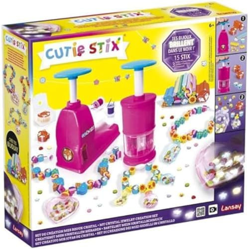 Lansay- Menschen Kit de Manualidades, Color mes bijoux cristal, multicolore, Estándar (33133)