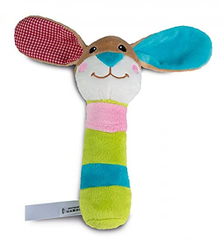 Minifeet Greifling Hase - Kuscheltier mit Rassel für kleine Abenteurer: Langohriges Geschenk zur Entdeckung und Erforschung der Welt!