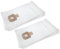 vhbw 10x sacchetto compatibile con Bosch GAS 55 M AFC Professional aspirapolvere - in microfibra, 70,2cm x 40cm, bianco