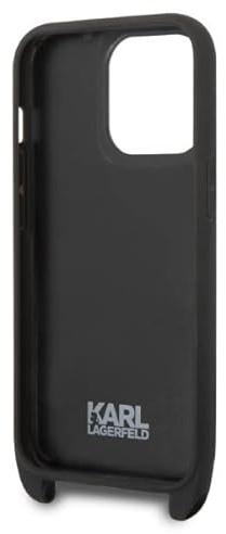 KARL LAGERFELD KLHCP14LSTMMK Hard Case for iPhone 14 Pro 6.1 Inch Black Monog