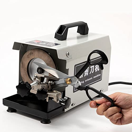 KRUZZO Affilacoltelli Elettrico, affilacoltelli Elettrico Professionale, Larghezza Massima di affilatura 50 mm, velocità della Ruota 2800 Giri/min, per affilare cesoie da Sarto, cesoie di Linea