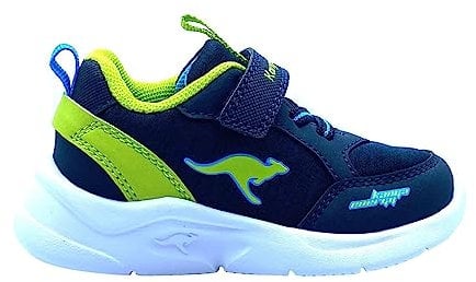 KangaROOS Jungen Unisex Kinder K-NY Chip EV Sneaker, dk Navy/Lime, 24 EU