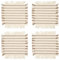 broste Copenhagen Elouise Untersetzer Off White/Fungi Grey 10x10cm Set4