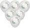 10 Luftballons Hochzeit Herzen um Eukalyptus weiß - Eucalyptus Golden Hearts. Festliche Luftballons Hochzeit Heirat Valentinstag als Dekoration.