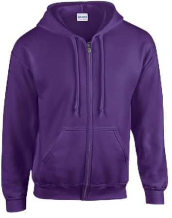 TICTEX Felpa con Cappuccio Unisex | Pile Misto Pesante per Uomo e Donna | Giacca in Felpa con Cerniera | Leggera Estiva | Purple, S