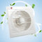 4-Inch (100mm) Extractor Fan – Standard Bathroom Fan with White Mesh – No Timer, Energy-Efficient, Quiet Operation – Wall or Ceiling Mount – 14W [Energy Class A]