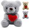 Teddybär Plüschbär mit Herz, Plüsch-Bär, Teddy mit Liebe, 23 cm Teddybären Rose Stofftier Spielzeug Dekozimmer, Plüschtier Kuscheltier Schmusetier Geschenke für Kinder Mädchen,Geburtstag,Valentinstag