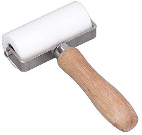Uplory Professional High Heat Silicone Roller, Pressure Wheel Seam Hand Roller for PVC Floor Welding Plastic Board Welding 304 Stainless Steel 90mm 3.5in