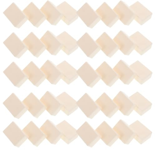 CIYODO 100pcs White Square Chess pieces Acrylic Board Game pieces Mahjong Tiles Blank Tiles for Diy Board Game Counting Markers Family Play Classroom Activities Creative Decoration